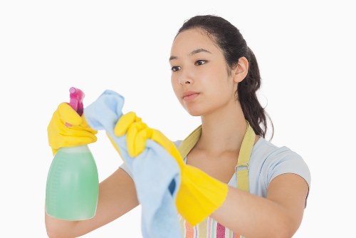Newly renovated Stjohnswood property being cleaned after building work