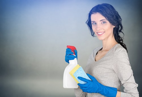 Hot water extraction equipment cleaning a carpet in a local property